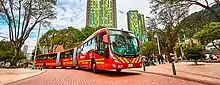 Bi-articulated Transmilenio bus