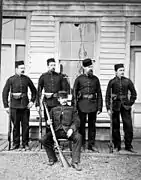 New Westminster rifle team at Clover Point, Victoria, 1865.