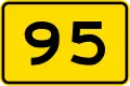 (W12-3.2/PW-25) Advisory speed: 95 km/h