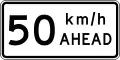 (TW-1B3(50) Road works speed limit ahead - 50 km/h