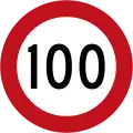 (R1-1.1) 100 km/h speed limit