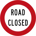 (R3-6) Road Closed