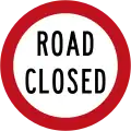 (R3-6) Road Closed