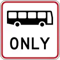 (R4-7.1) Buses Only