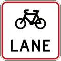 (R4-9) Cycle Lane