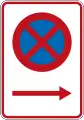 (RP-1.1) No Stopping (on the right of this sign)