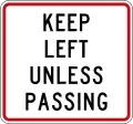 (R7-1) Keep Left Unless Passing