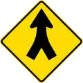 (W11-6.1) Merging traffic from both sides