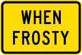 (W14-7.1/PW-41.1) Road slippery when frosty