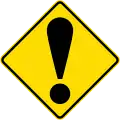 (W14-8/PW-53) Attention: Other Dangers! (never used alone, a supplementary plate will explain the danger)