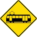 (W15-9/PW-63) Light rail crossing