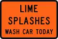 (TW-24.1) Lime Splashes - Wash Car Today