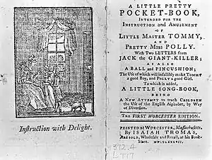 Image 52Newbery's A Little Pretty Pocket-Book, originally published in 1744 (from Children's literature)