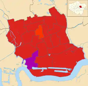 Newham 2006 results map