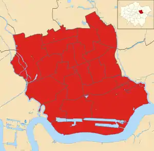 Newham 2010 results map