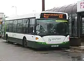 Scania OmniCity at Cardiff Central bus station in May 2014