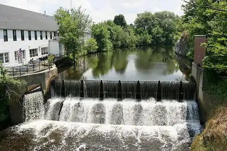 The Silk Mill Dam, viewed from Echo Bridge