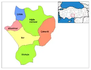 Districts of Niğde