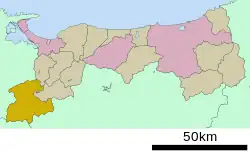 Location of Nichinan