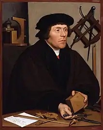 Nicholas Kratzer by Hans Holbein the Younger, in the National Portrait Gallery