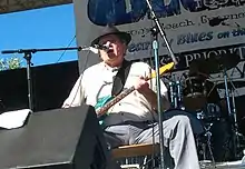 Gravenites at the Russian River Jazz and Blues Festival in Guerneville, California, 2006