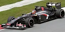 Nico Hulkenberg during a practice session