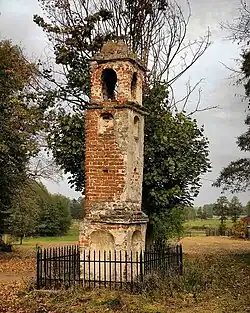 A roadside historic pillar shrine in Niedarczów Górny-Kolonia