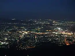 Night view from Mount Sarakura.