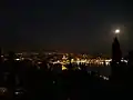 Night view of Split from Marjan