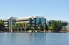 A vegetated corporate campus