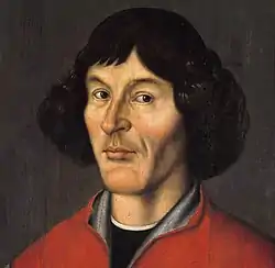 a painted portrait of Copernicus