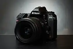 Nikon D780 body and attached lens