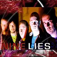 Nine Lies Promo Madison Square Garden in November 2013, from left to right: Stephen McAuley; John Rossi; Nick Black; Dave Kernohan; Stevie Mann