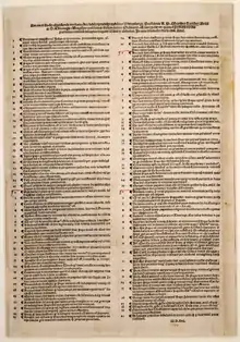 A paper with printed text