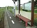 Benches by the platform, June 2010