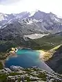 Agnel Lake and Serrù Lake from the Nivolet Pass