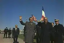 Pompidou with US president Richard Nixon in Reykjavík, 31 May 1973