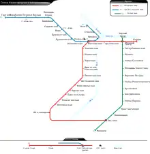 Metro mapThe Nizhny Novgorod Metro after 2025