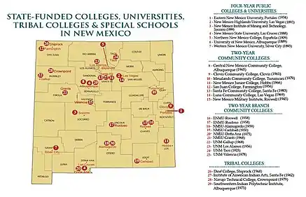 Image 8Public New Mexico colleges and universities. New Mexico Higher Education Department. (from New Mexico)