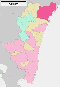 Location of Nobeoka