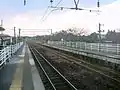 View of station platforms