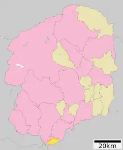 Location of Nogi in Tochigi Prefecture