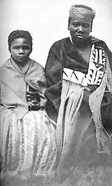 Nongqawuse (right) with fellow prophet, Nonkos