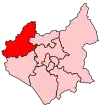 A medium-sized constituency situated in the north west of the county.