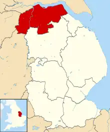 Shown within Lincolnshire