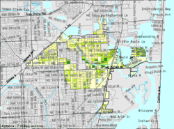 U.S. Census Bureau map showing city limits