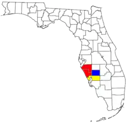 Map of Sarasota metropolitan area