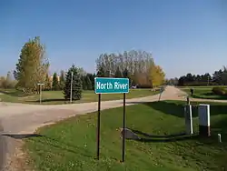 Sign in North River