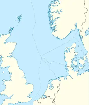 Anglia gas field is located in North Sea