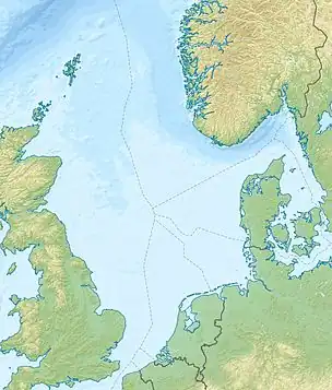 Maureen oil field is located in North Sea